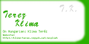 terez klima business card
